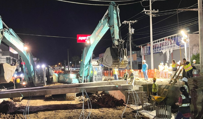 Avanzan los trabajos del puente Intercambiador de Chitré  