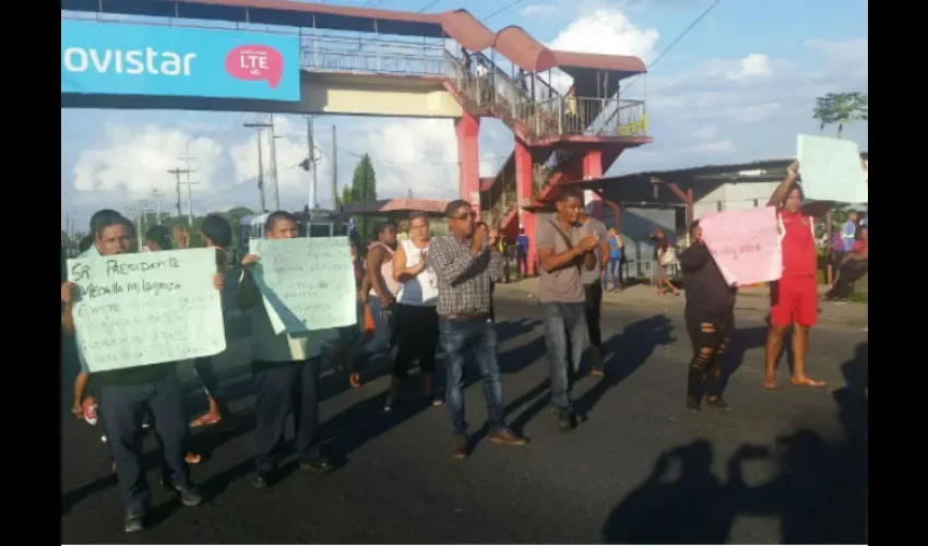 Protesta en Colón 