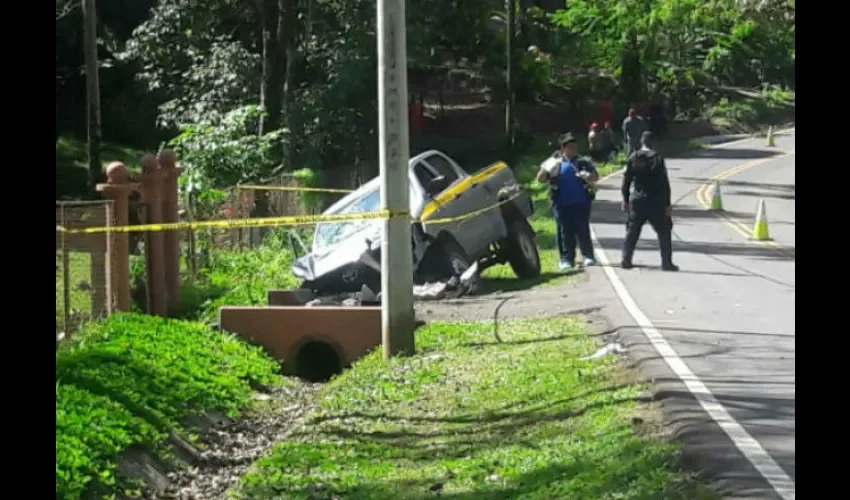 Accidente de tránsito en Chiriquí. 