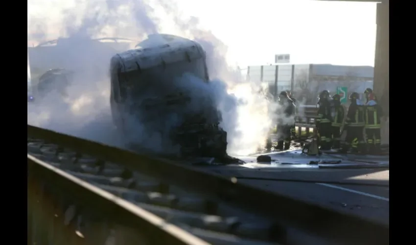 Foto ilustrativa del accidente. 