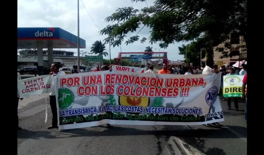 La manifestación duró unos 15 minutos y fue pacífica.