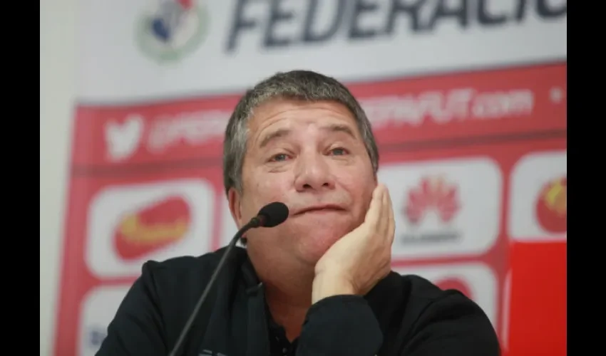 El técnico de la selección de Panamá. Foto: Anayansi Gamez