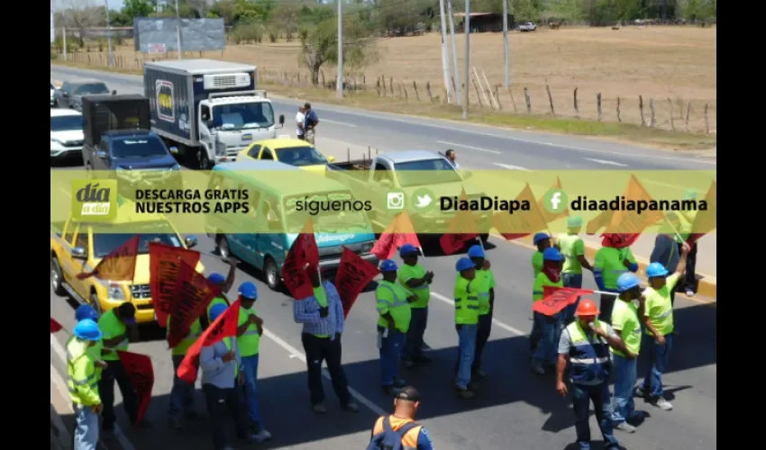 Miembros del Suntracs salieron a la calles. 