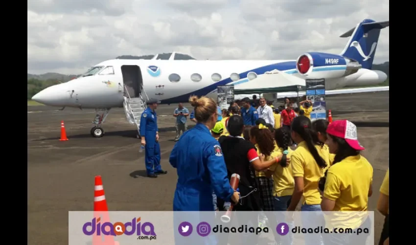 Dos aviones "cazahuracanes" están en Panamá. Foto: Jesús Simmons