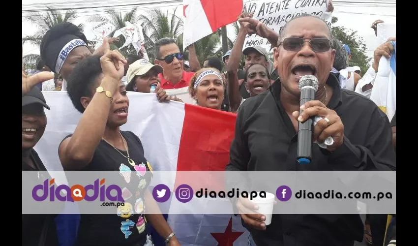 La marcha no tuvo mucho apoyo de los colonenses, sin embargo los organizadores expresaron que fue todo un éxito. Fotos: Jesús Simmons