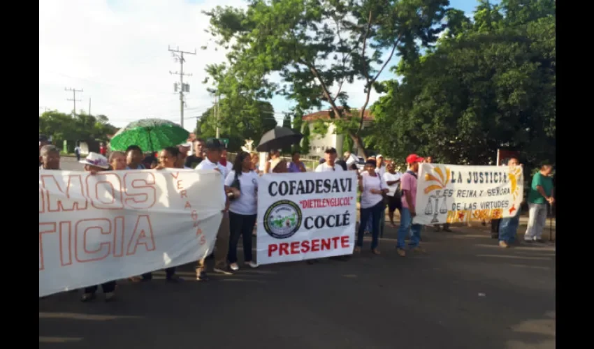 Protesta en Penonomé. 