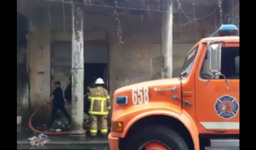 Incendio en Colón. 