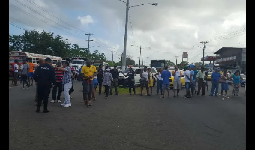 Protesta en Colón. 