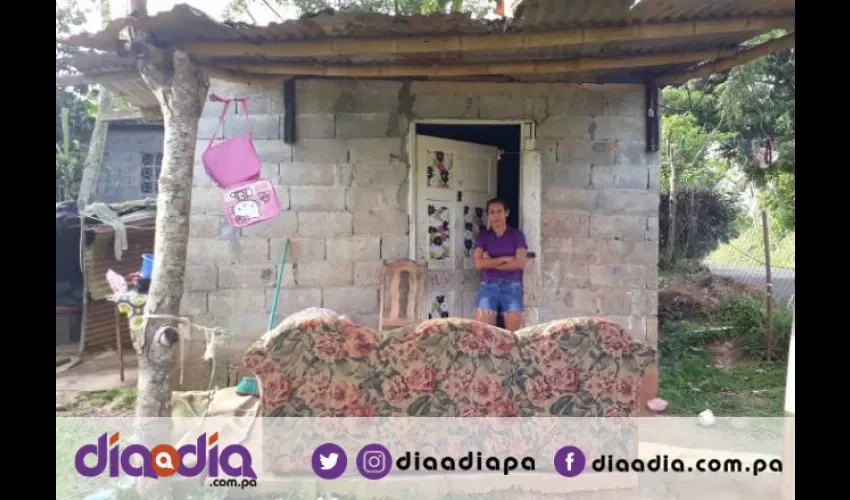 Esta es la casita de Mélida y sus hijas. Foto: Jesús Simmons