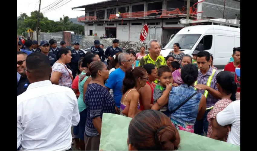 Protesta en Chilibre.