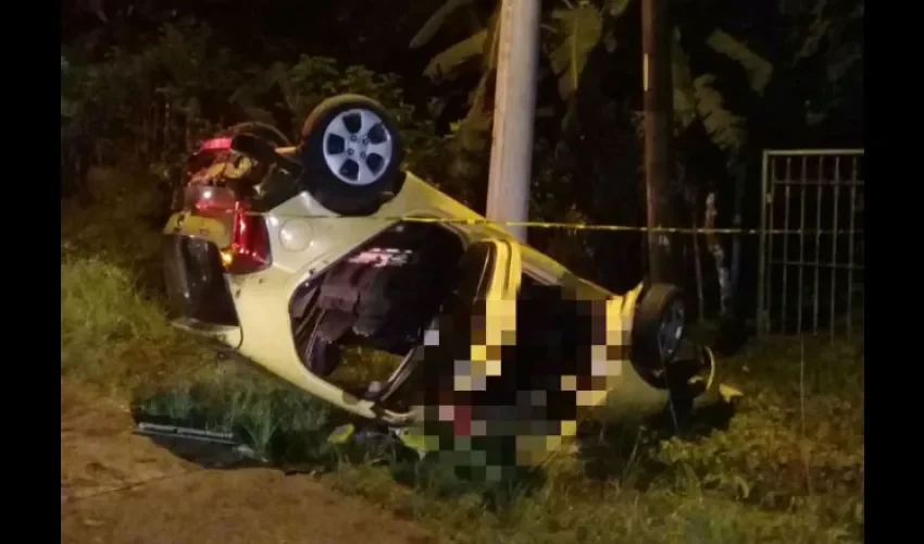 Accidente de tránsito en  El Peñón de Chilibre.