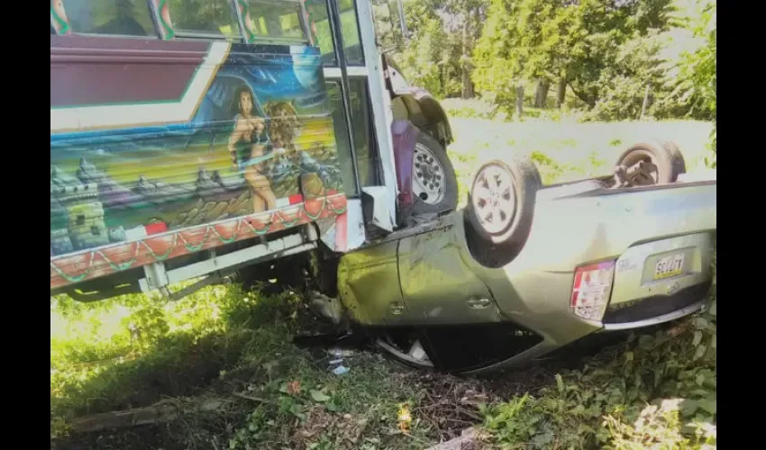 Accidente de tránsito en Nombre de Dios de Colón. 