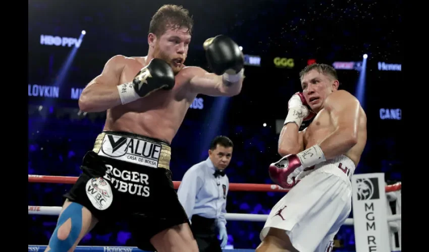 Canelo Álvarez le ganó a  Gennady Golovkin en la revancha. Foto: AP