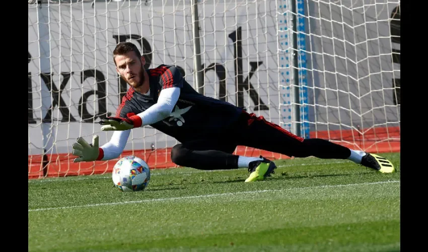 El guardameta de la selección española David de Gea. Foto:EFE