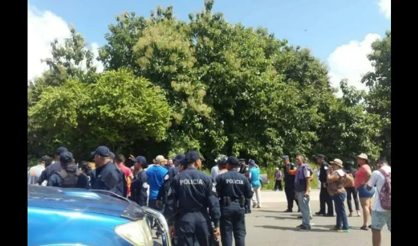 Protestan en Coclé.