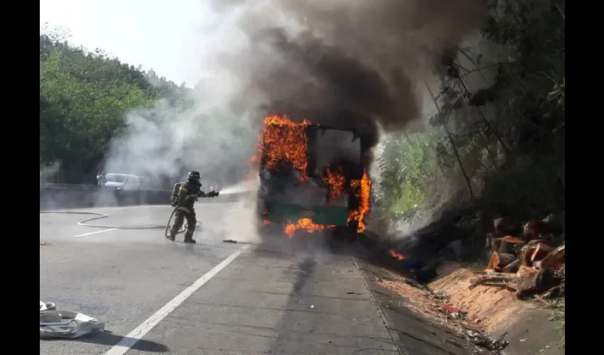 Foto ilustrativa del hecho en la autopista Panamá-Colón. Cortesía 