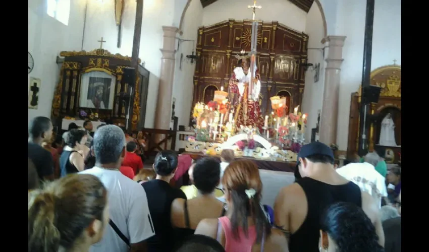 El Cristo Negro de Portobelo. Foto: Diómedes Sánchez