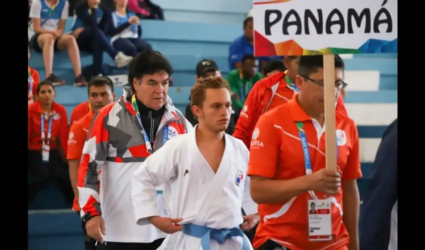 El atleta panameño Héctor Cención. 