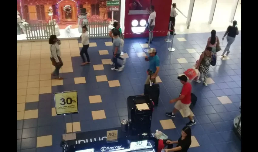 Así estaba Albrook mall esta mañana. Foto: Yanelis Domínguez 