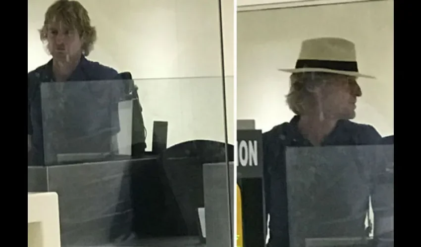 El actor estadounidense Owen Wilson se encuentra en Panamá. Cortesía: Telemetro. 