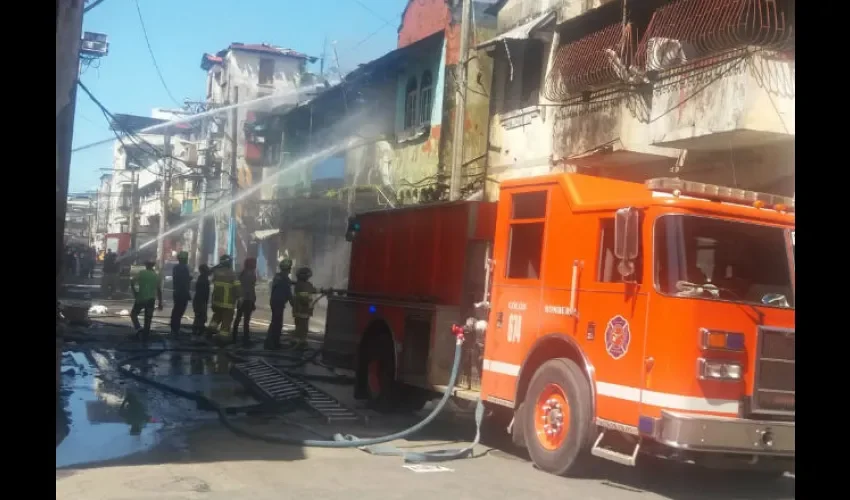 Incendio en la provincia de Colón. 