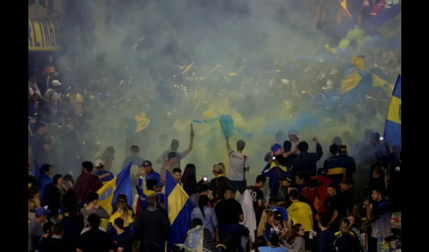 Hinchas del Boca Juniors. Foto:EFE