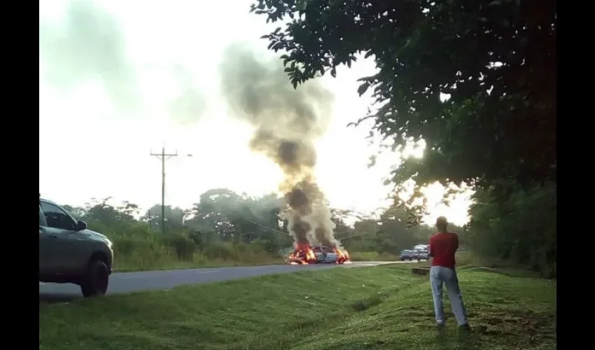 Foto ilustrativa del área afectada por el incendio. Foto: @noticiaaqui 