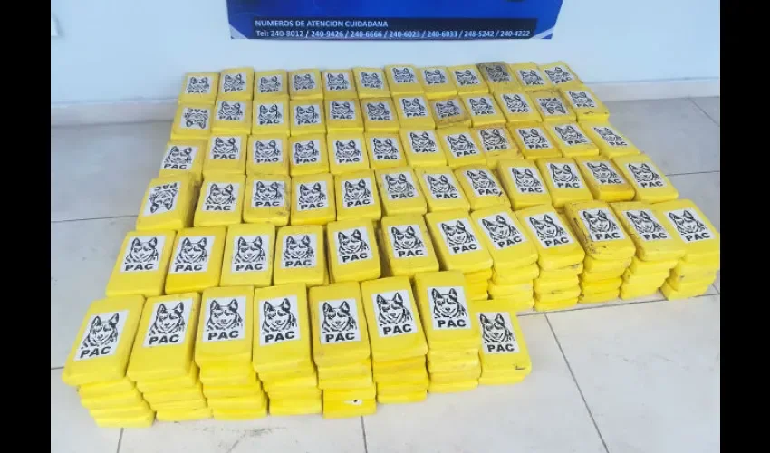 Decomisan 337 paquetes de presunta  droga en San Carlos.