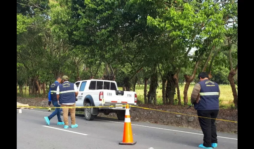 Foto ilustrativa del área del accidente. 