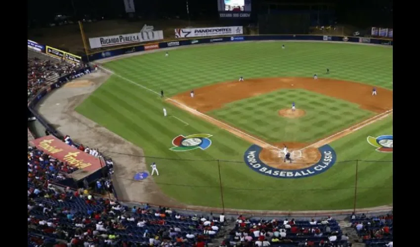 Foto del estadio Rod Carew. Cortesía @beisboldecaribe