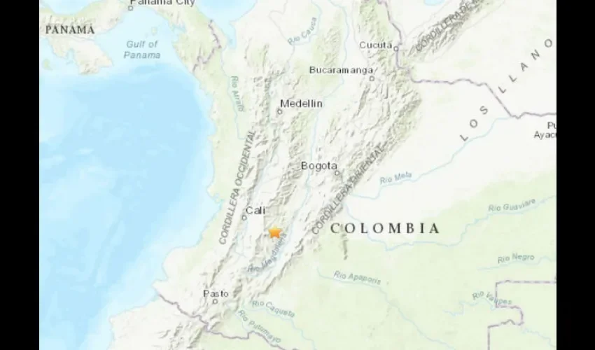 Sismo en Colombia.