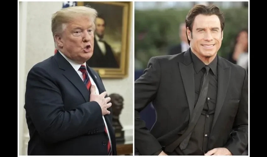 Donald y Travolta. 