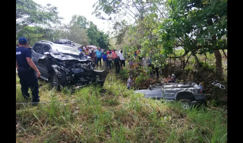 Accidente de tránsito en Herrera. 