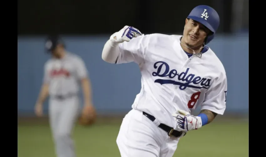 Manny Machado jugó la Serie Mundial de 2018 con los Dodgers de Los Ángeles.