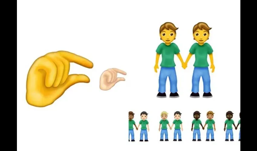 Vistas de los nuevos emojis. 