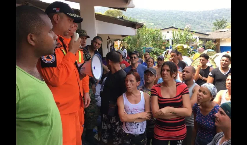 Migrantes están en Puerto Obaldía. Foto: Cortesía