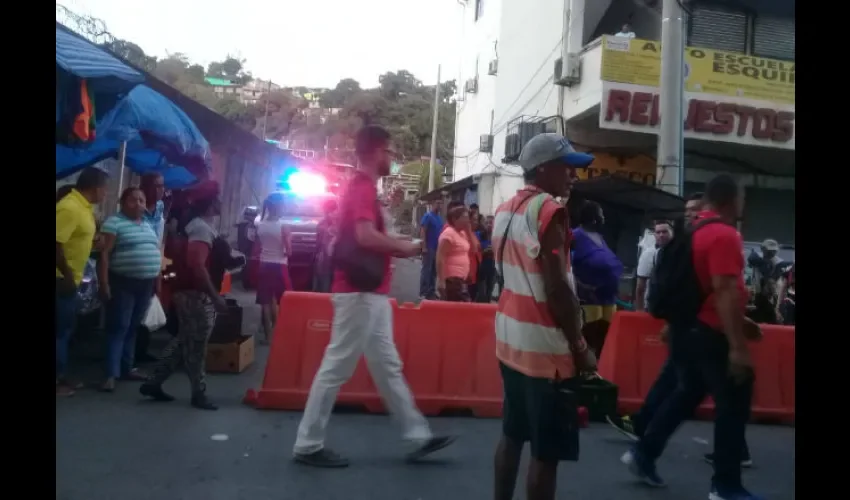 Protesta en San Isidro.