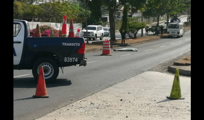 Foto ilustrativa del área del accidente. 