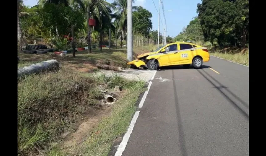 Foto ilustrativa del área del accidente. 