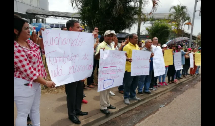 Foto ilustrativa de los manifestantes. 