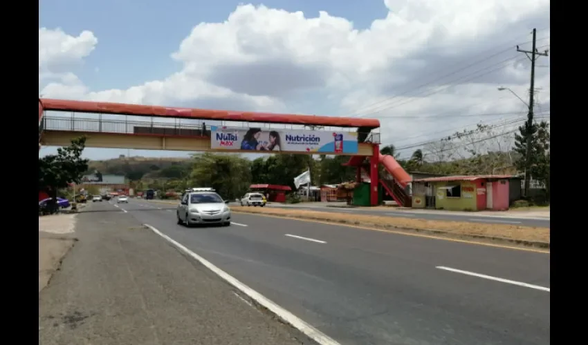 Vistas de parte de la comunidad en Chame. 