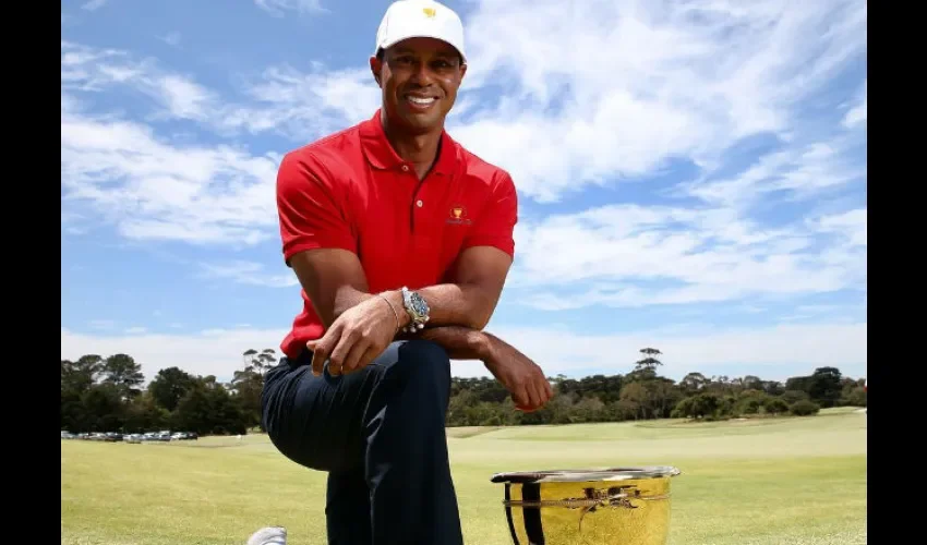 Foto ilustrativa del jugador Tiger Woods. 