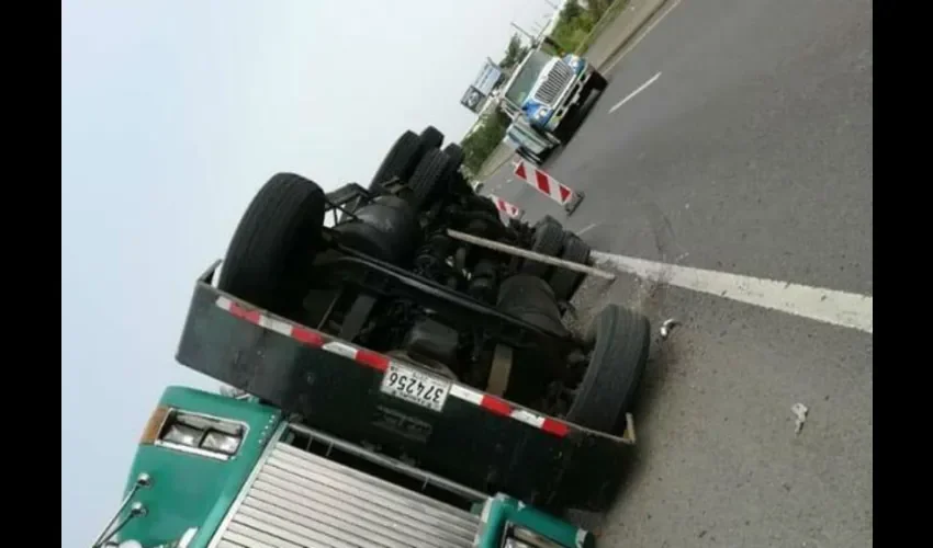 Foto ilustrativa del área del accidente. 