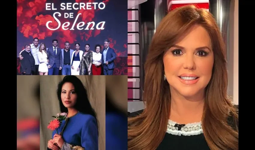 Foto ilustrativa de Selena, Maria Celeste y parte del elenco. 