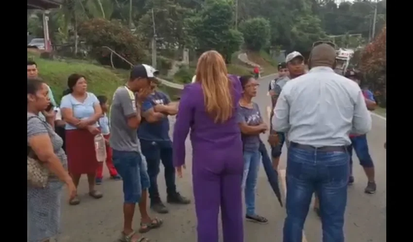 Foto ilustrativa de la protesta. 