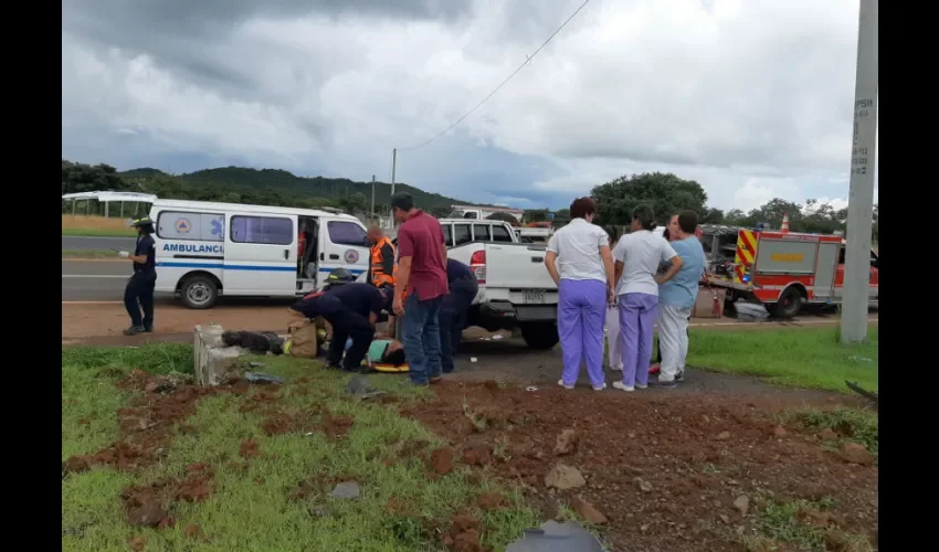 Foto ilustrativa del área del accidente. 