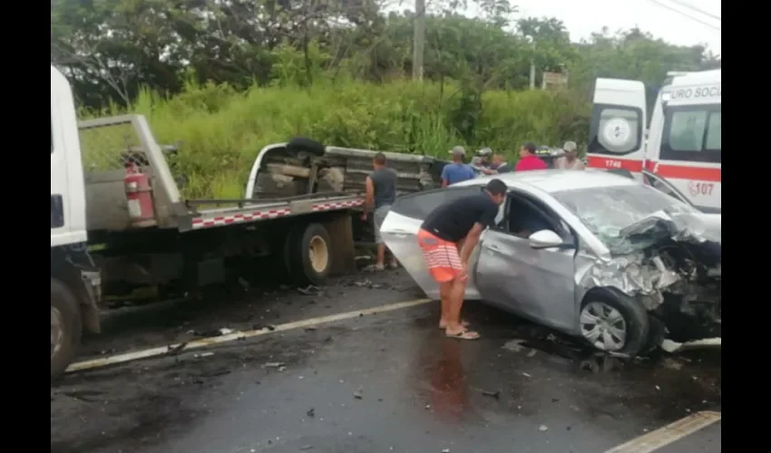 Foto ilustrativa del accidente de tránsito. 