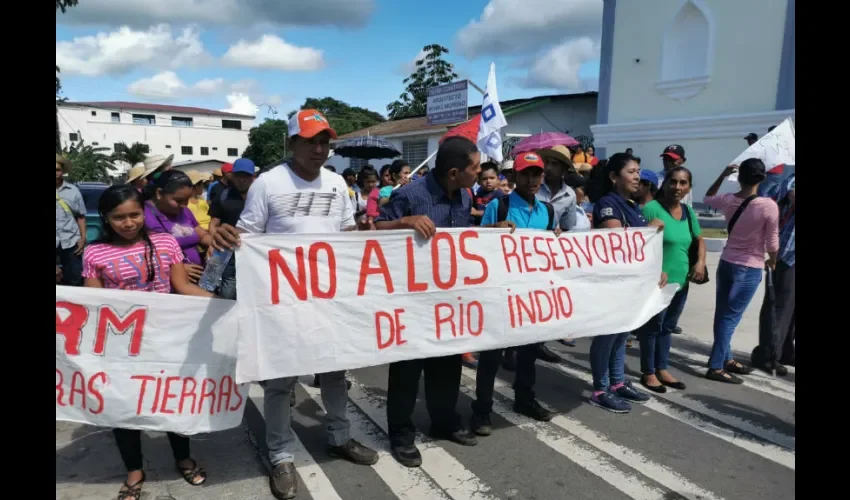 Foto ilustrativa de la protesta. 