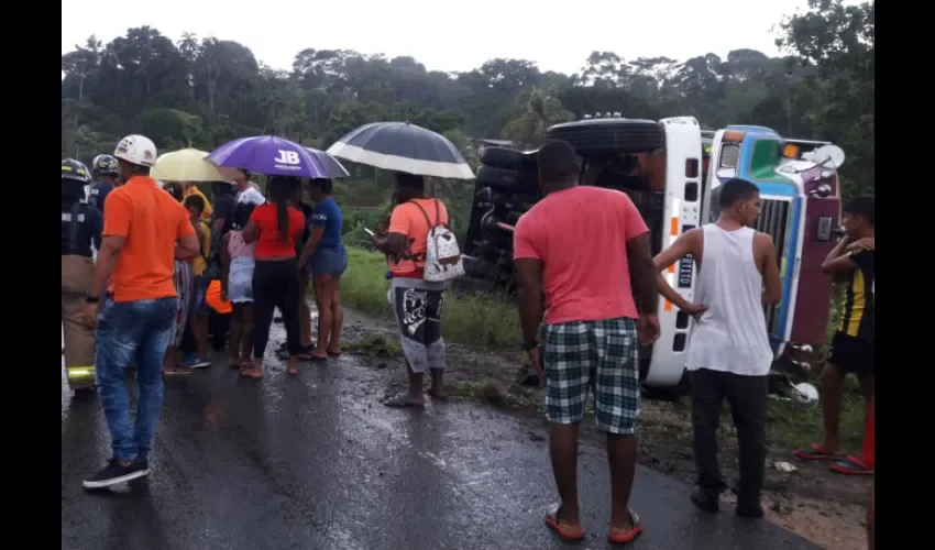 Foto ilustrativa del área del accidente. 