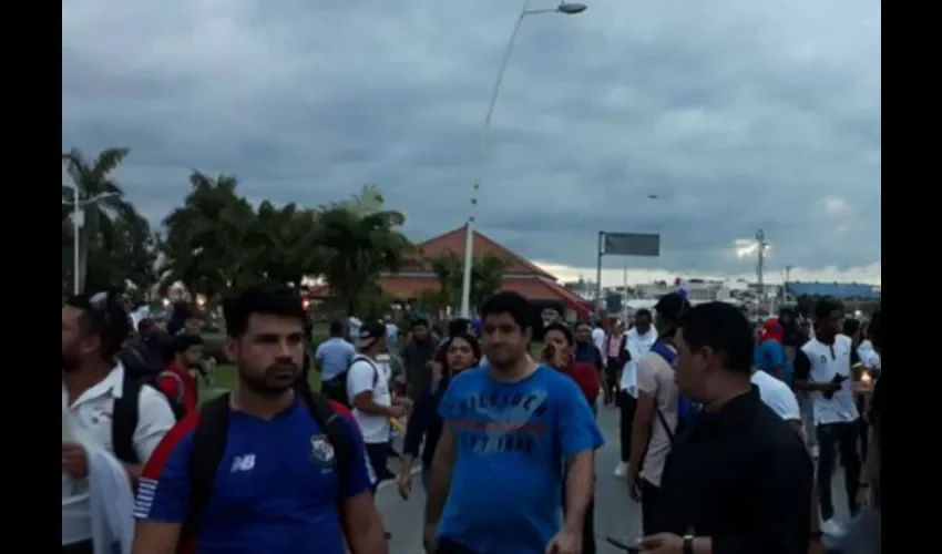 Foto ilustrativa de algunos manifestantes. 